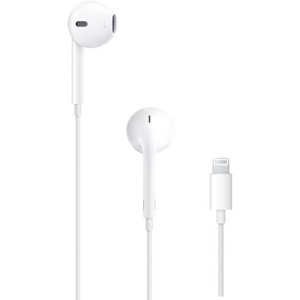 White Wired Earbuds with Lightning Connector